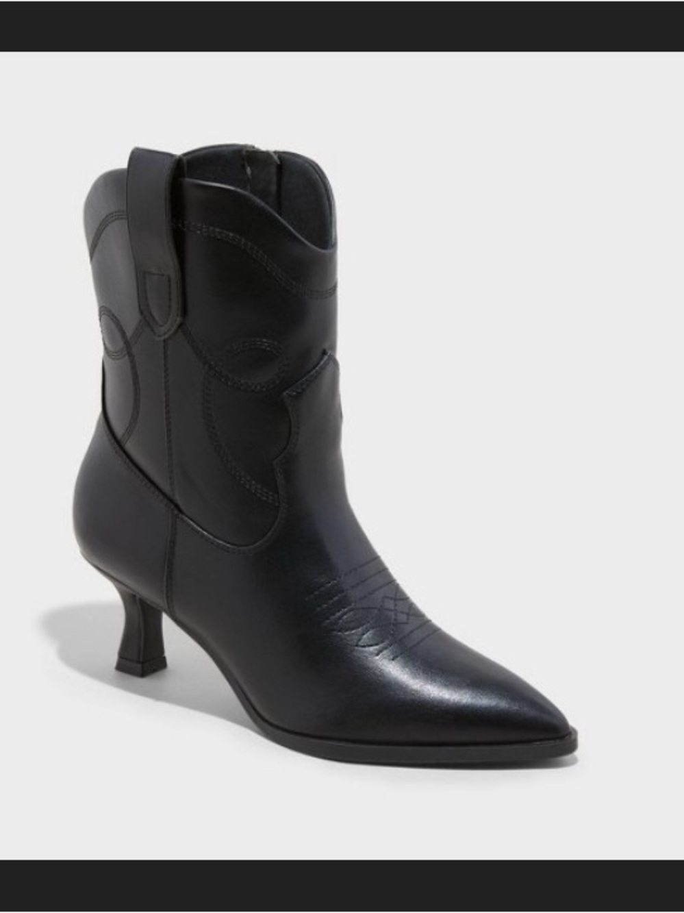 💕NWT Universal Thread - Western-Inspired Ankle Boot with Kitten Heel size 7